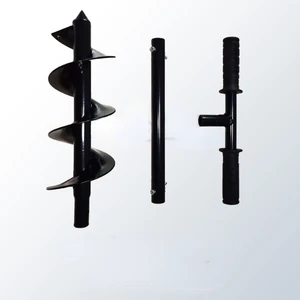 Hand Held Earth Auger Fence Post Drill Bit Soil Digger Hole Borer Digger Woodworking Tools 8 Main Sales Ground Hole Opening Machine - №5