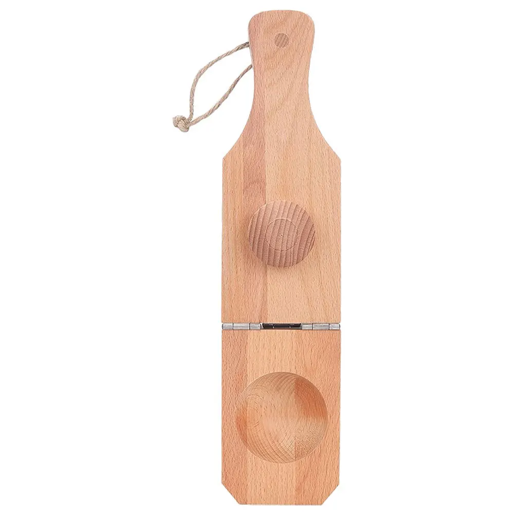 

Foldable Manual Potato Crusher Kitchen Tool Wood Tostones Plantain Press Masher Maker Manual Potato Presser