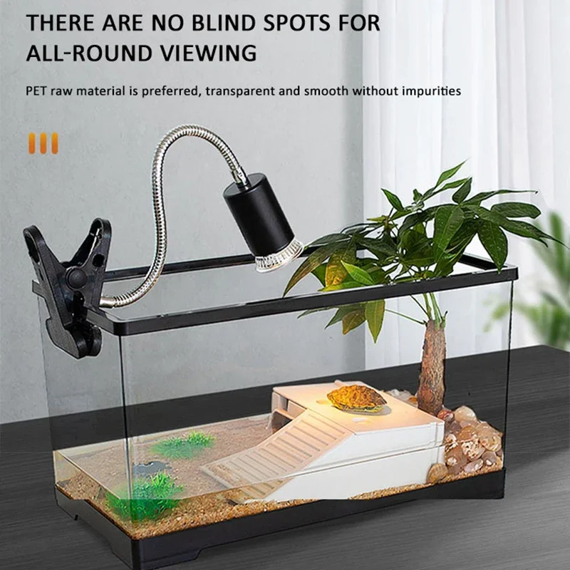 

60CM Detachable Fish Tank Ecological Tank Turtle Landscape Water Circulation Multi-purpose Climbing Pet Breeding Box Aquarium