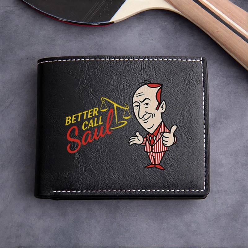 Better Call Saul PU Leather Wallet Men's Compact Business Style Durable Lightweight Design Professional Look