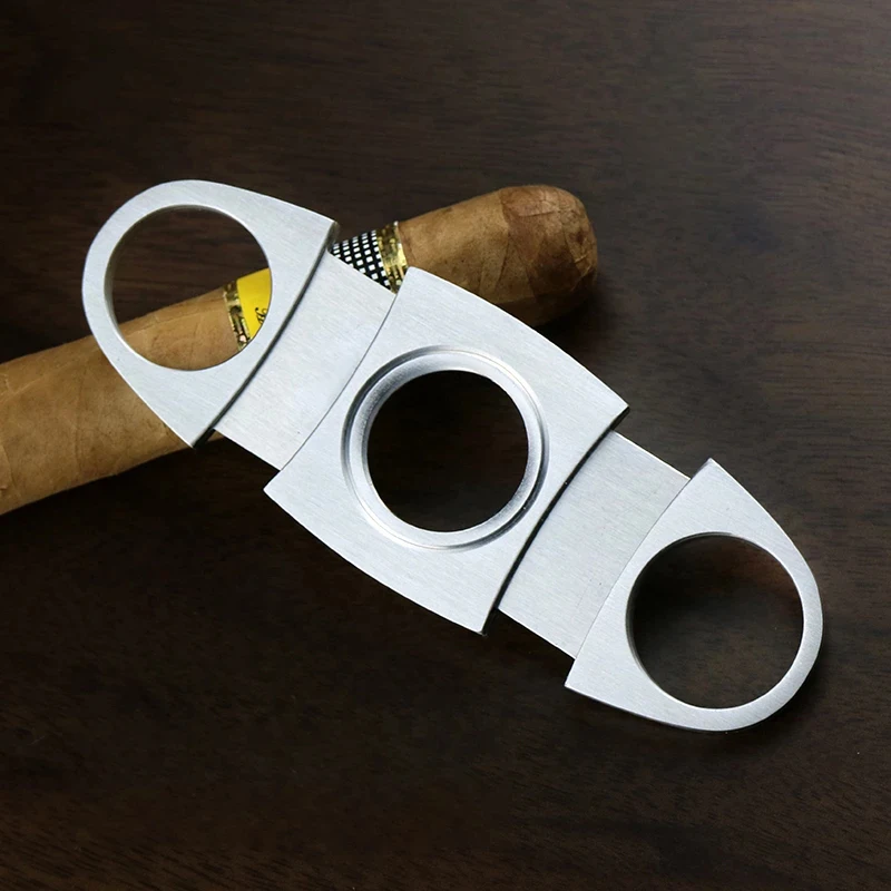 Cigar Cutter Stainless Steel Classic Cutter Guillotine Metal Cigar Scissors Gift Puncher Cutting Knife Cigar Accessory