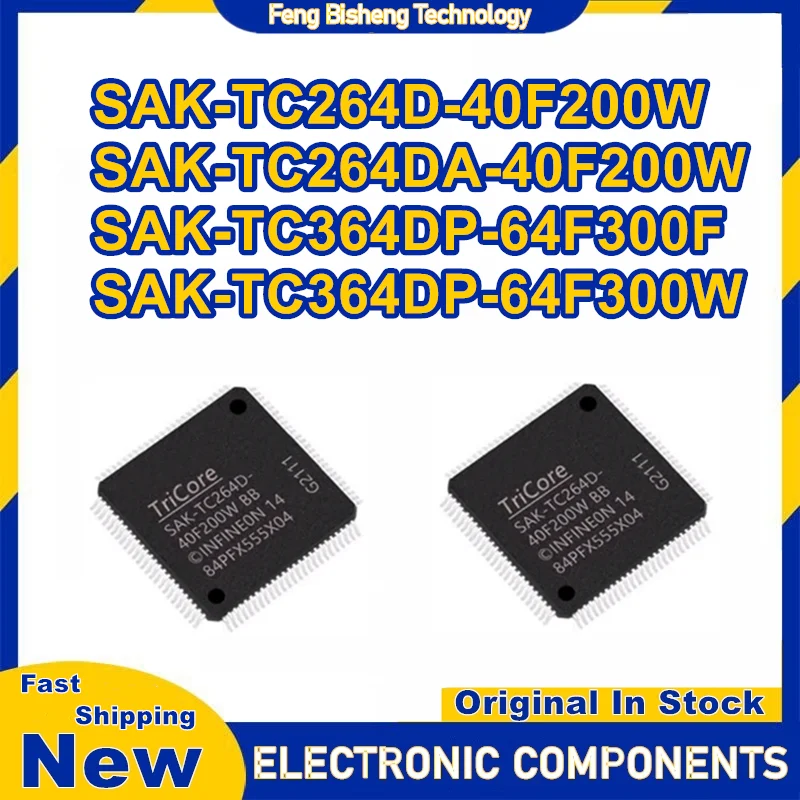 SAK-TC264D-40F200W SAK-TC264DA-40F200W BB SAK-TC364DP-64F300F SAK-TC364DP-64F300W AA QFP128 IC チップセット 新入荷