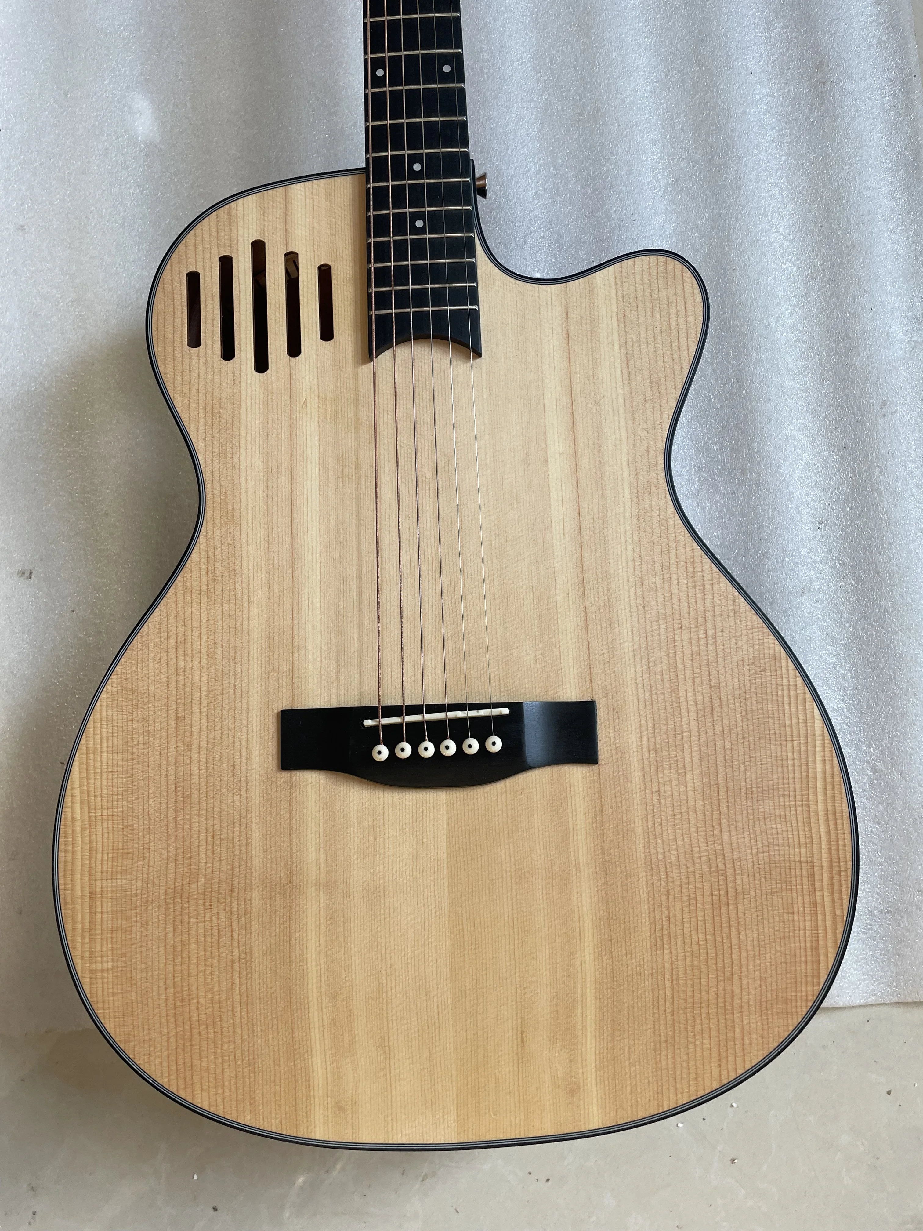 Wooden Acoustic Guitar with Beautiful Vioce, D Type 45 Model, Electric Folk Guitar, High Quality, New, 41\