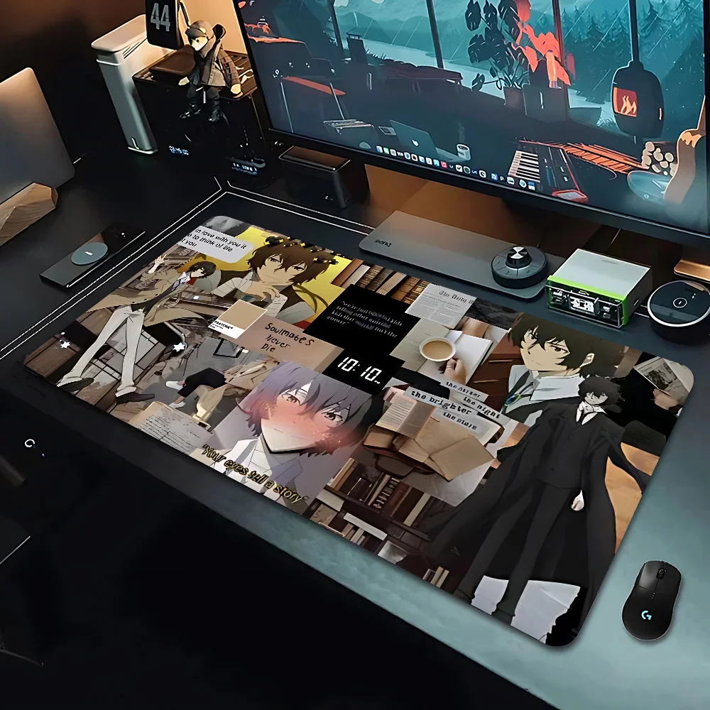 OsamuS-D-DazaiS-B-Bungo-Stray Dogs Anime Mousepad Laptop Gaming Accessories Keyboard Mouse Pad PC Anime Gamer Cabinet Desktop M