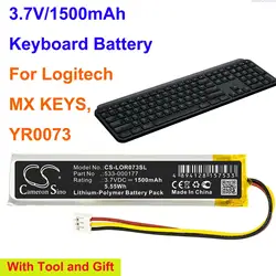 Bateria do klawiatury OrangeYu 3,7 V 1500 mAh 533-000177 dla Logitech MX KEYS, YR0073 +NARZĘDZIE