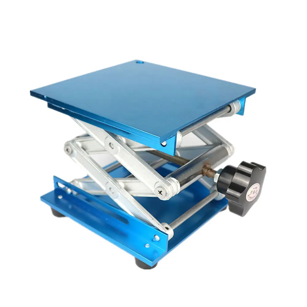 

For 100mm 150mm Aluminum Lifter Router Plate Table Woodworking Machinery Lifting Stand Manual Lift Platform Benches Carpentry To