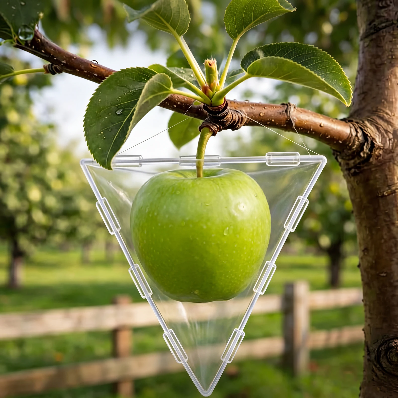 Reusable Grow Sculpture Mini Transparent Plastic Mould Fruit Vegetable Shaping Turned Plastic Mould for Home Garden Balcony