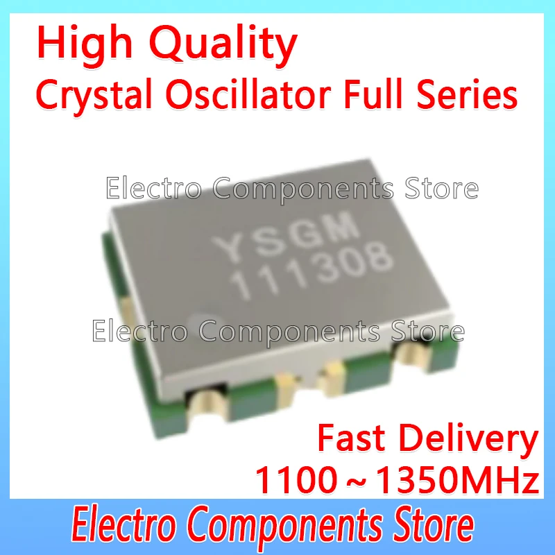 YSGM111308 1100～1350MHz VCO Voltage Controlled Oscillator 7mm*9mm*2mm 10dBm 50Ω GPS