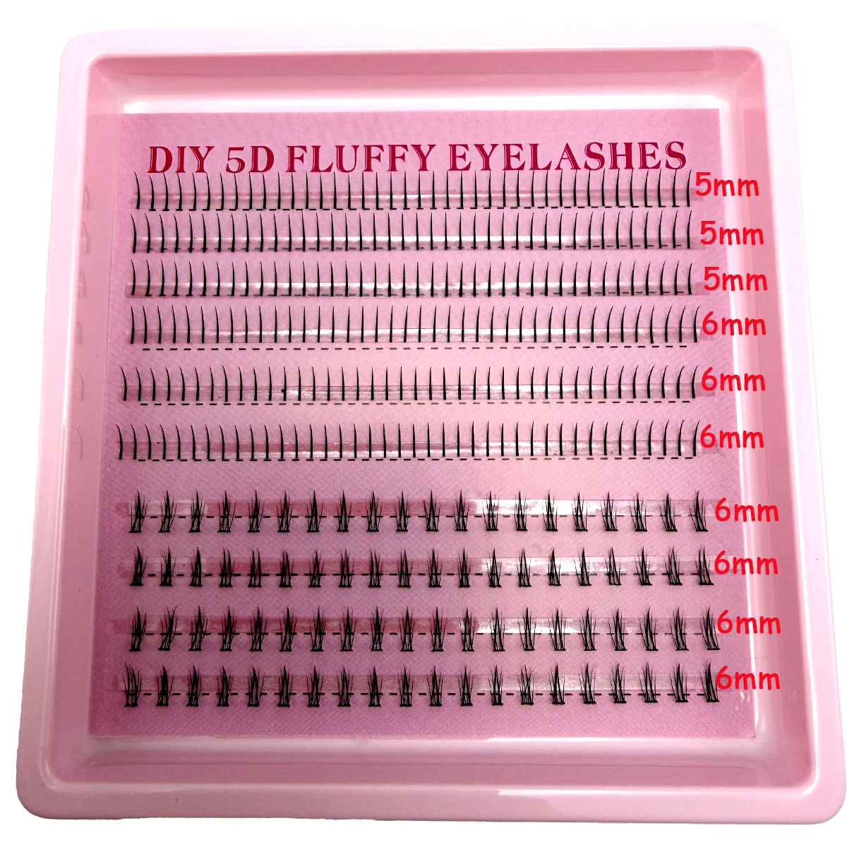 Ciglia inferiori naturali sotto l'estensione delle ciglia Ciglia personali Ciglia inferiori Trucco Grappolo individuale Innesto Ciglia finte