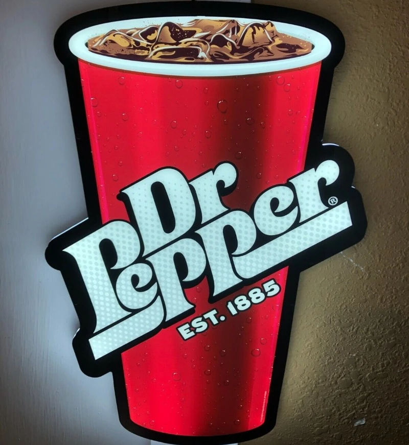 DR. PEPPER Bottle Beer 3D Lightbox LED Night Lamp Light Gift Show Wall Decor for Man Cave Bar Bedroom 3D Print Lightbox