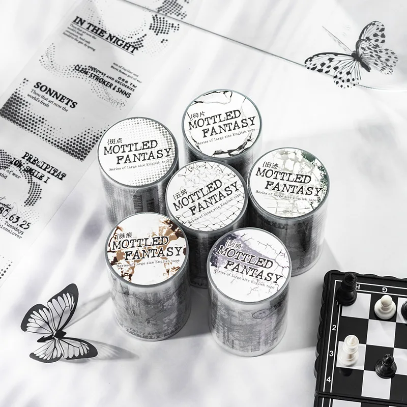 

1 шт., украшения «сделай сам», клейкие ленты, японские потрепанные фэнтезийные ленты, клейкие ленты, наклейки, канцелярские принадлежности