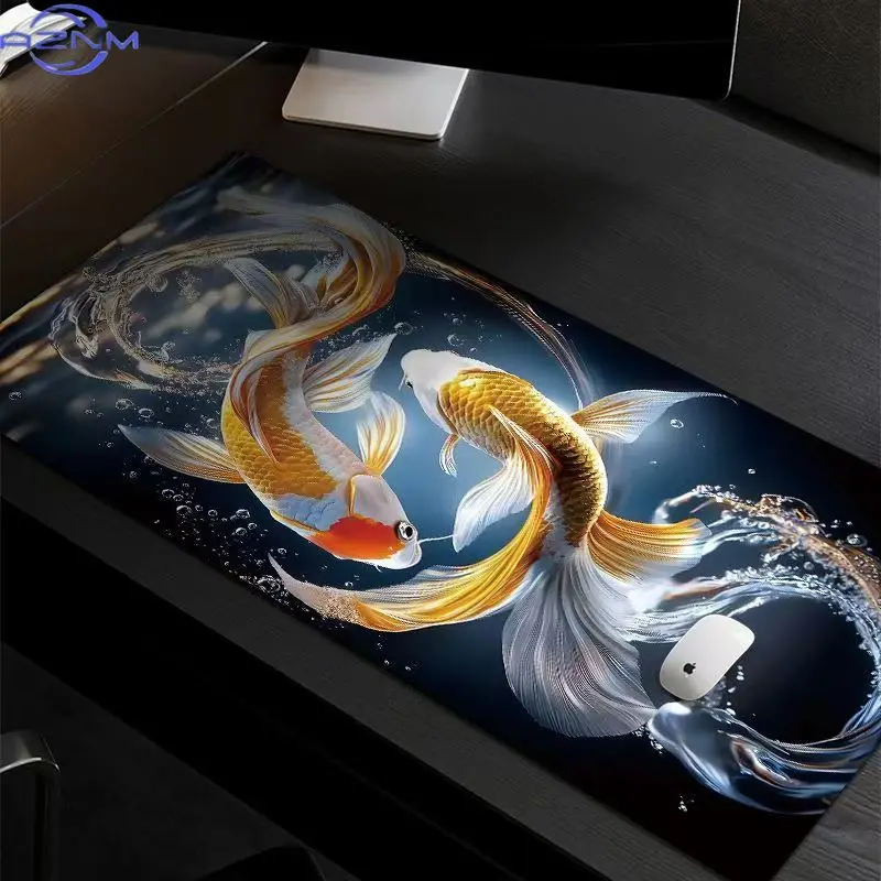 Cartoon illustration mouse pad oversized cute girl dormitory computer table pad large keyboard pad