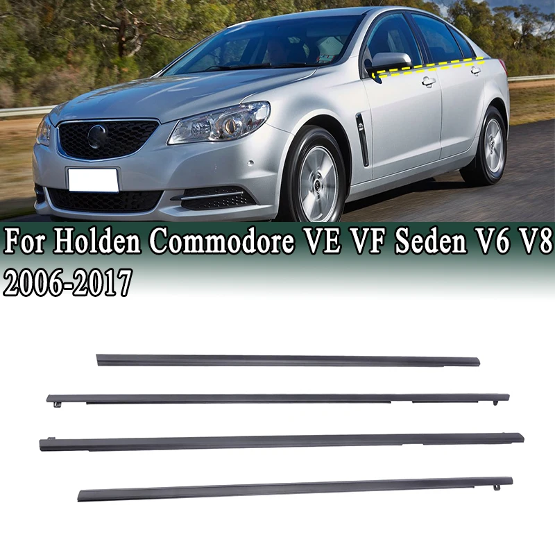 

Для Holden Commodore VE VF Sedan V6 V8 2006-2017 уплотнитель оконного ремня, накладка на внешнюю дверь, уплотнительные формовочные ленты