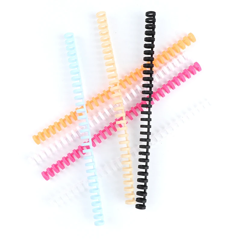 30 Hole Loose-leaf Plastic Binding Ring Spring Spiral Rings for A4 A5 A6 Paper