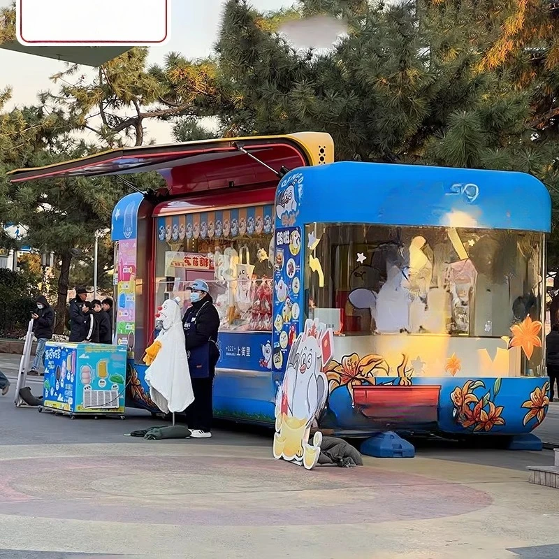 Hot Dog Towable Tacos Food Van Trailer Custom Outdoor Dessert Food Truck Trailer for Sale With Full Kitchen