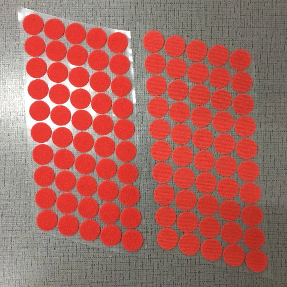 

100pcs Self Adhesive Backs Hook Dots 0.8inch Diameter 6 Colors Strong Adhesive Easy Peel Wall Mounting Dot Stickers Smooth