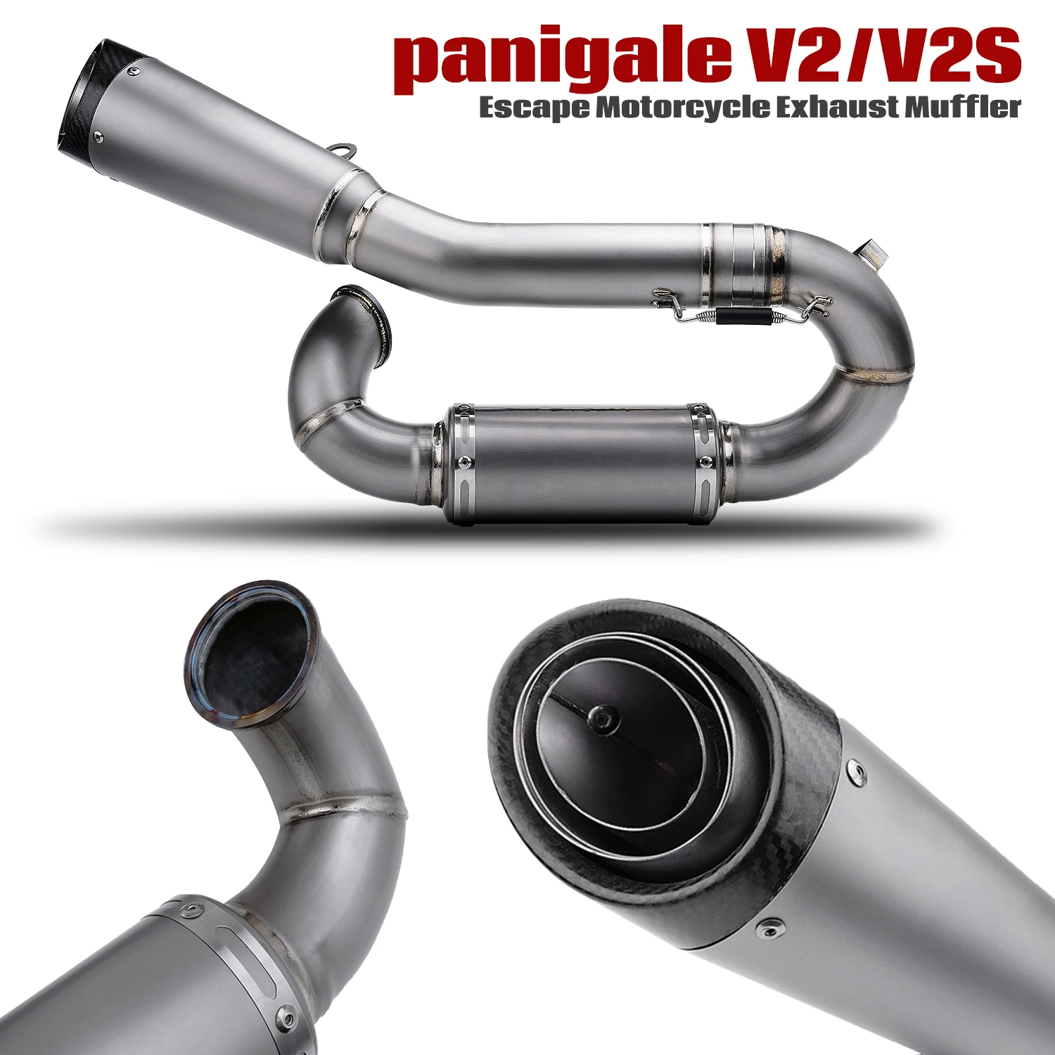 

The half-system for panigale V2 Motorcycle exhaust system modification for panigale V2 V2S streetfighter V2 V2S 2020-2024