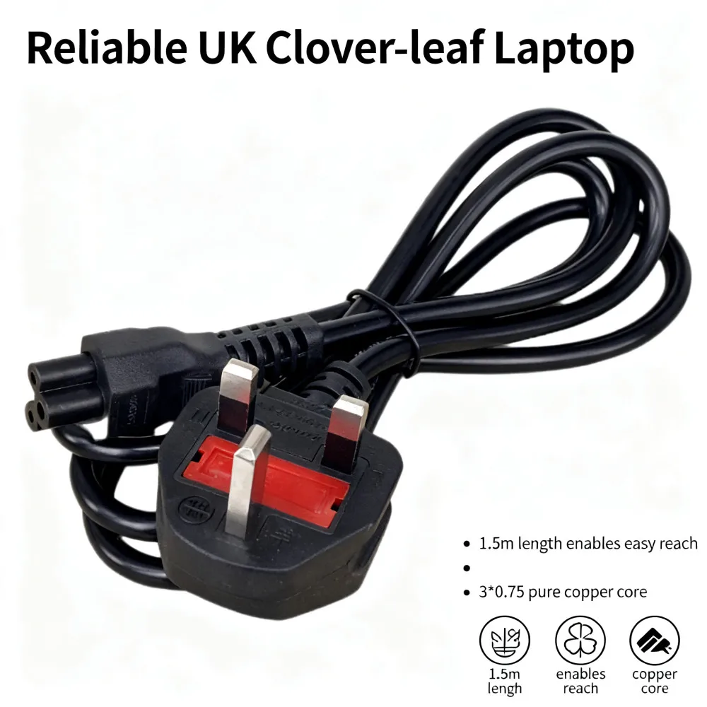 UK PC Power Extension Cord With IEC C13 Power Supply Cable For Printer Radio Computer Sony PS4 Xbox Battery Charger Monitor