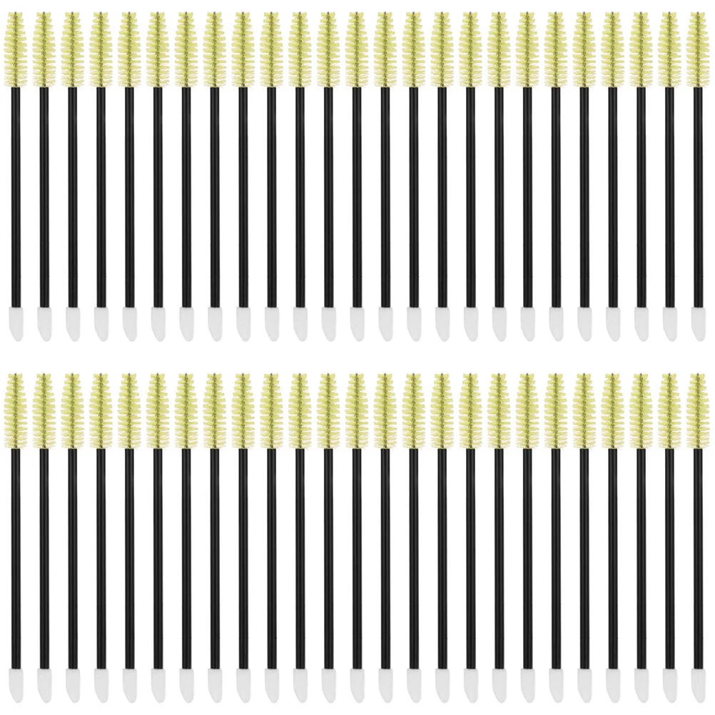 

50pcs Disposable Eyelash Brush Eyebrow Mascara Wand Lash Applicator Tool For Makeup Travel Salon Lash Cleaning Kit