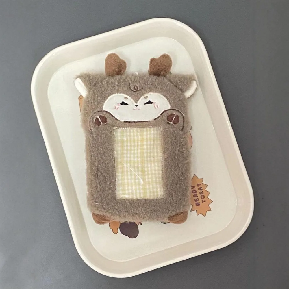 

High Quality Multifunctional Photocard Case Animal Shape Durable Photo Card Holder Portable Plush card holder Students