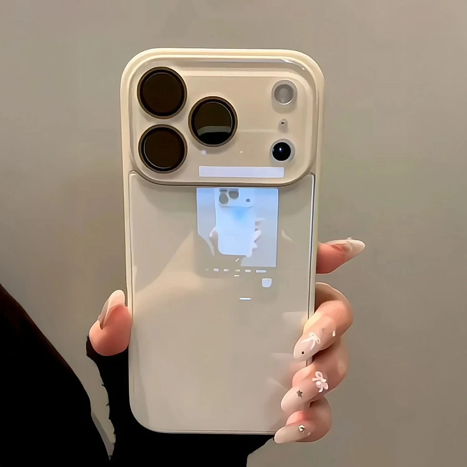 Funda Protectora de Cámara de Vidrio Templado de Lujo para iPhone 16 15 17 14 13 12 Pro Max, Parachoques Plateado, Resistente a Impactos, Cubierta Trasera Rígida