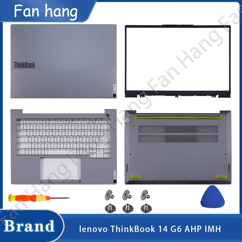 portatil para lenovo thinkbook 14 g6 ahp imh lcd painel frontal traseiro da moldura tampa traseira parte superior substituicao inferior da carcaca novo case do 01