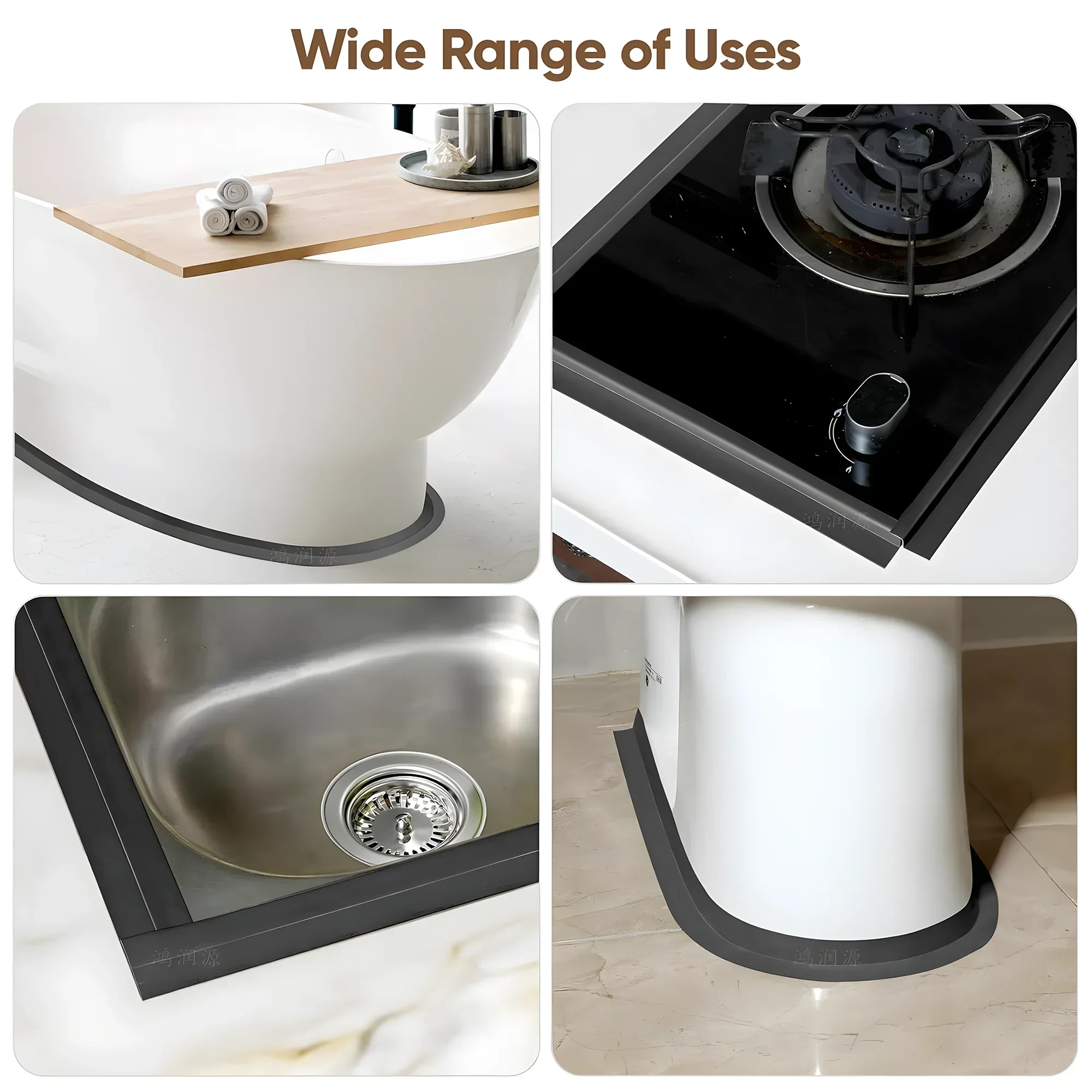 Водонепроницаемая уплотнительная лента, самоклеящаяся наклейка на стену из ПВХ для ванной комнаты, душа, ванны, уплотнительная лента, уплотнительная лента для кухонной раковины, защита от плесени