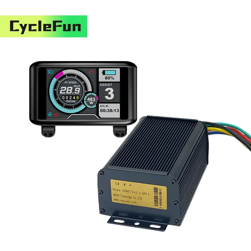 

Программируемый контроллер BLDC Sabvoton SVMC7245-APT 45A 48V-72V с TFT-дисплеем UKC1 для мотор-концентратора, электрический скутер, мотоциклы