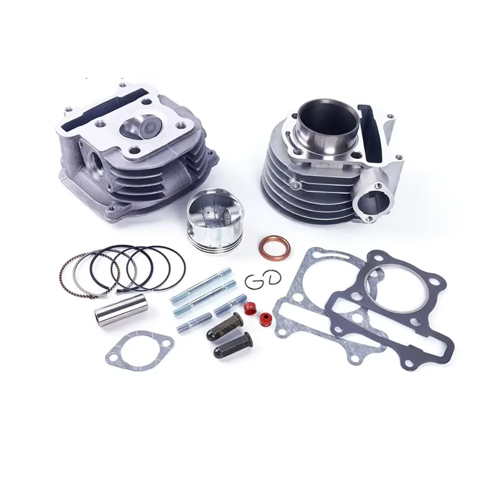 52.4mm Big Bore Moped Scooter Go Kart Scooter Engine Cylinder Kit 4-stroke ATV For Glixal GY6 125cc 152QMI 4-Stroke Air Cooling