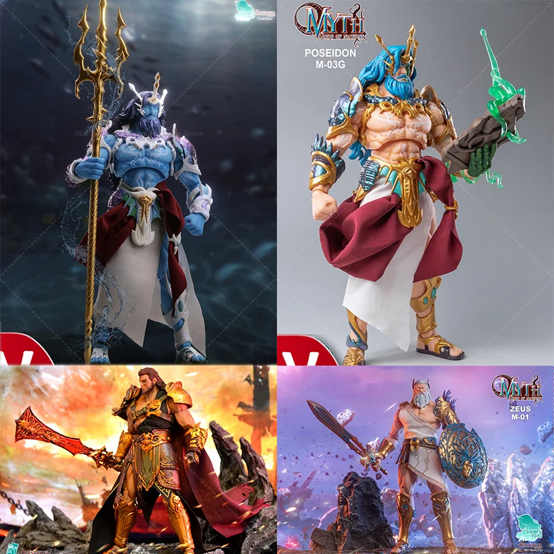 

1/12 Scale Greek Myths Twelve Olympians Gods Poseidon Hades 6-inch Full Set Action Figure Soldier Toys In Stock M03G M03 M02