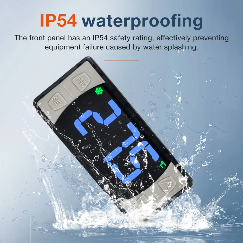 115/230V Digital Temperature Controller Thermostat Relay with NTC Probe For Refrigeration Defrosting Heating Cooling