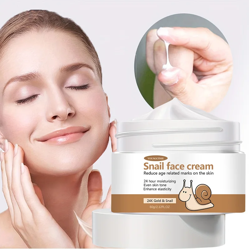Korean Snail Essence Cream Collagen Anti Wrinkle Facial Skin Care Moisturizing  Hyaluronic Acid Moisturizer Nourishing Whitening