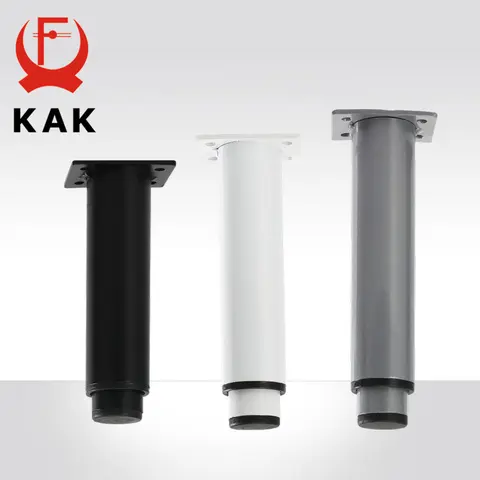 KAK 검은 가구 다리 조정 가능한 높이 탄소강 테이블 피트 소파 침대 다리 교체 1000KG 헤비 듀티 가구 하드웨어