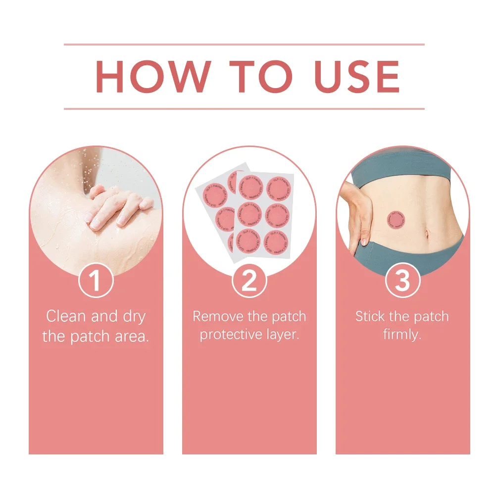 30/60/90/150 قطعة التخسيس GLP-1 بقع الدهون الموقد الشهية التحكم تحسين المعدة تنظيم الأنسولين التمثيل الغذائي الجسم ملصق #5