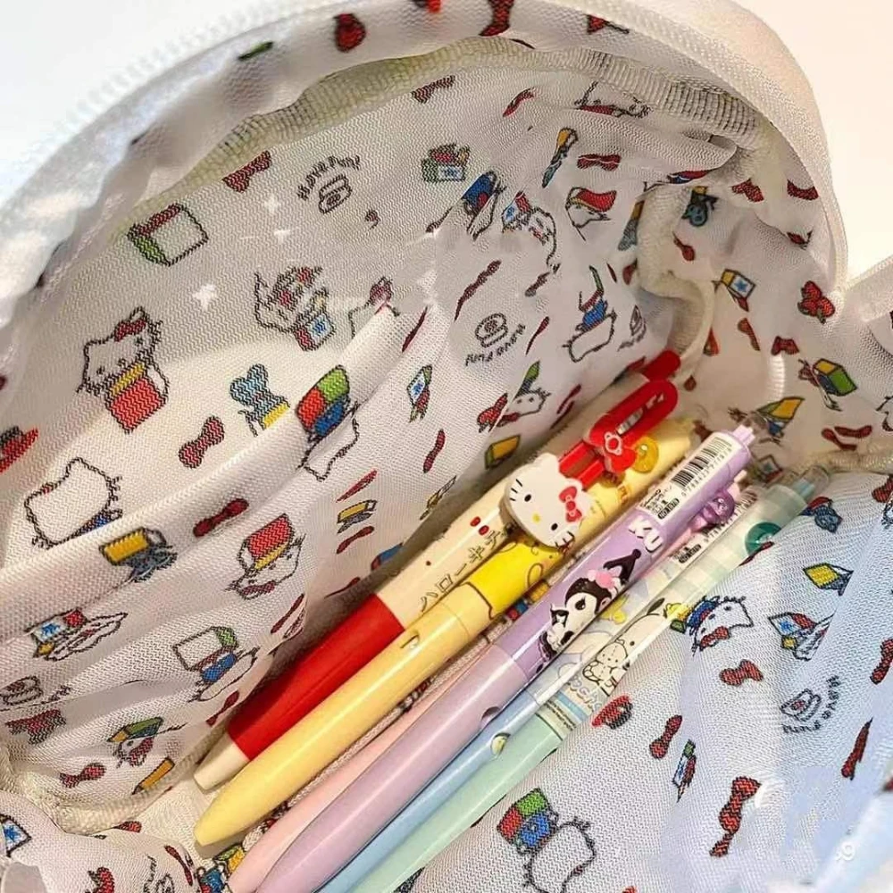 Sanrio Hello Kitty плюшевая сумка-карандаш аниме Kt Cat Kawaii студенческая большая вместительная сумка для канцелярских принадлежностей школьные призы подарки на день рождения для девочек
