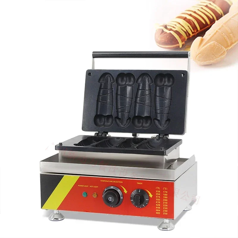 

110V/220V/Commercial Waffle Maker Iron Rod Baking Machine Hot Dog Sausage Toaster Waffle Snack Special Machine