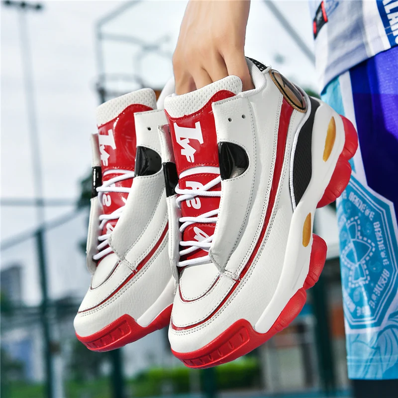 

Брендовые мужские баскетбольные кроссовки, модные высокие баскетбольные кроссовки, мужские профессиональные противоскользящие спортивные туфли, мужские кроссовки на платформе