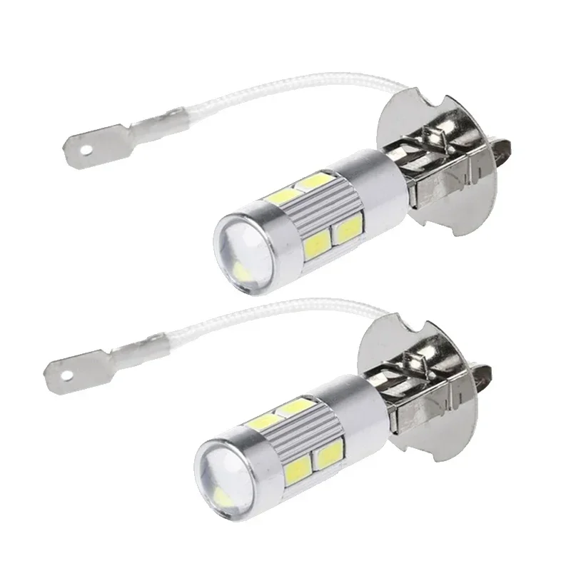 

2PCS Car Lights H3 10SMD 5630 LED Bulbs for Fog Lights 12V h3 LED Bulb Auto Lamp Day Running Light