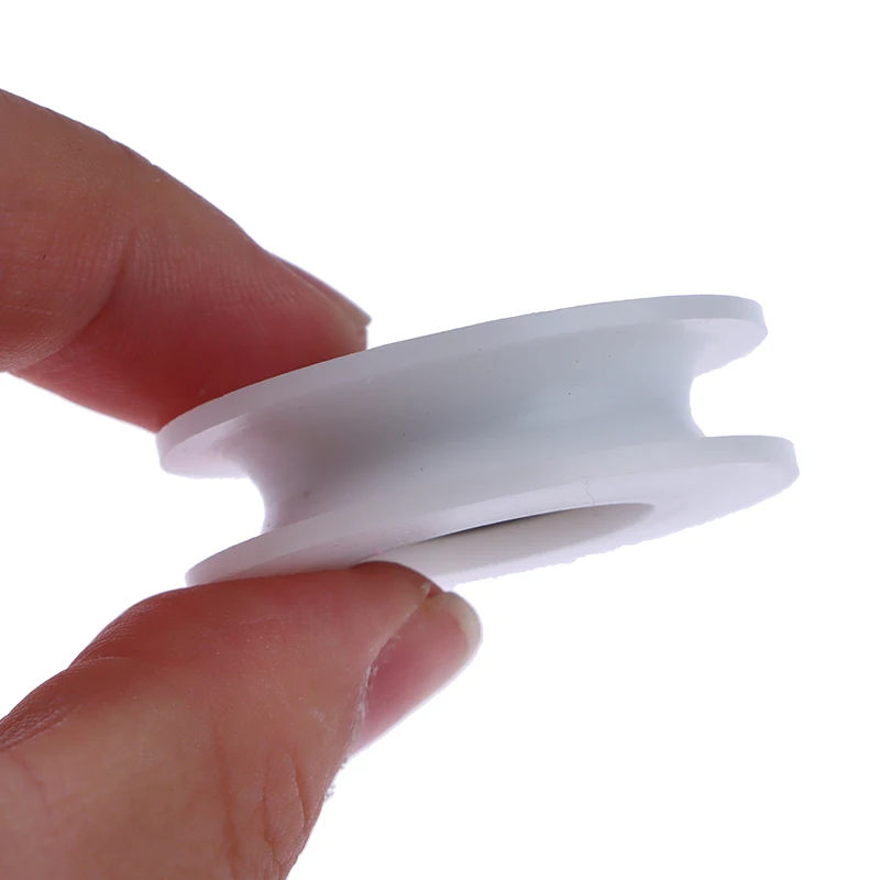 1 PC 8*40*11.5 มม.608ZZ แพคเกจพลาสติกห่อ POM สายเชือกลวดแบริ่งรอกสีขาว U Groove