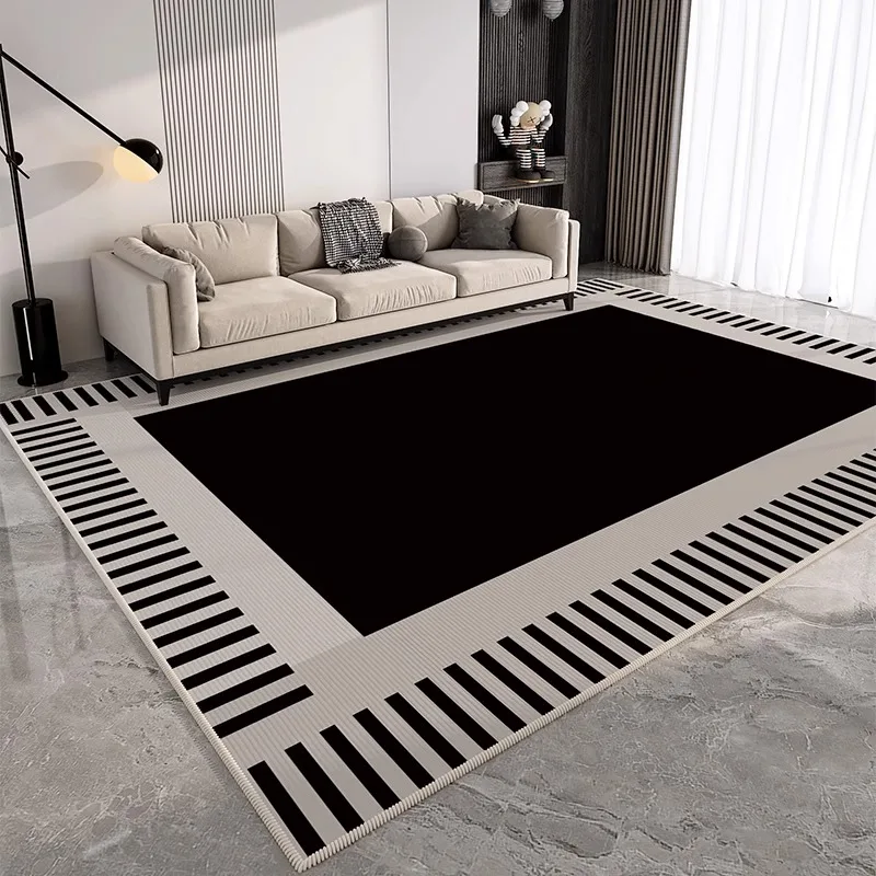 Living Room Carpet Creative Sofa Bedroom Bedside Floor Mat Light Luxury High-grade Non-slip Foot Mats Large Area Short Pile Rug