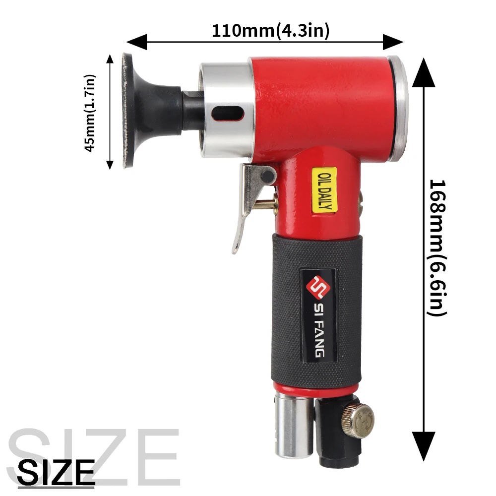 2 Inch Pneumatic Angle Grinder Air Die Grinder Grinding Polishing Machine With Roll Lock R-Type Sanding Discs