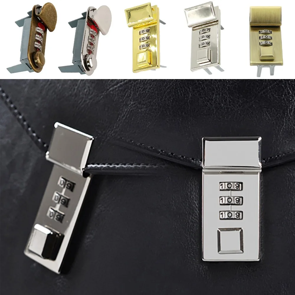 Durable Alloy Notepad Password Lock Waterproof DIY Briefcase Lock Reusable Notebook Password Lock Luggage