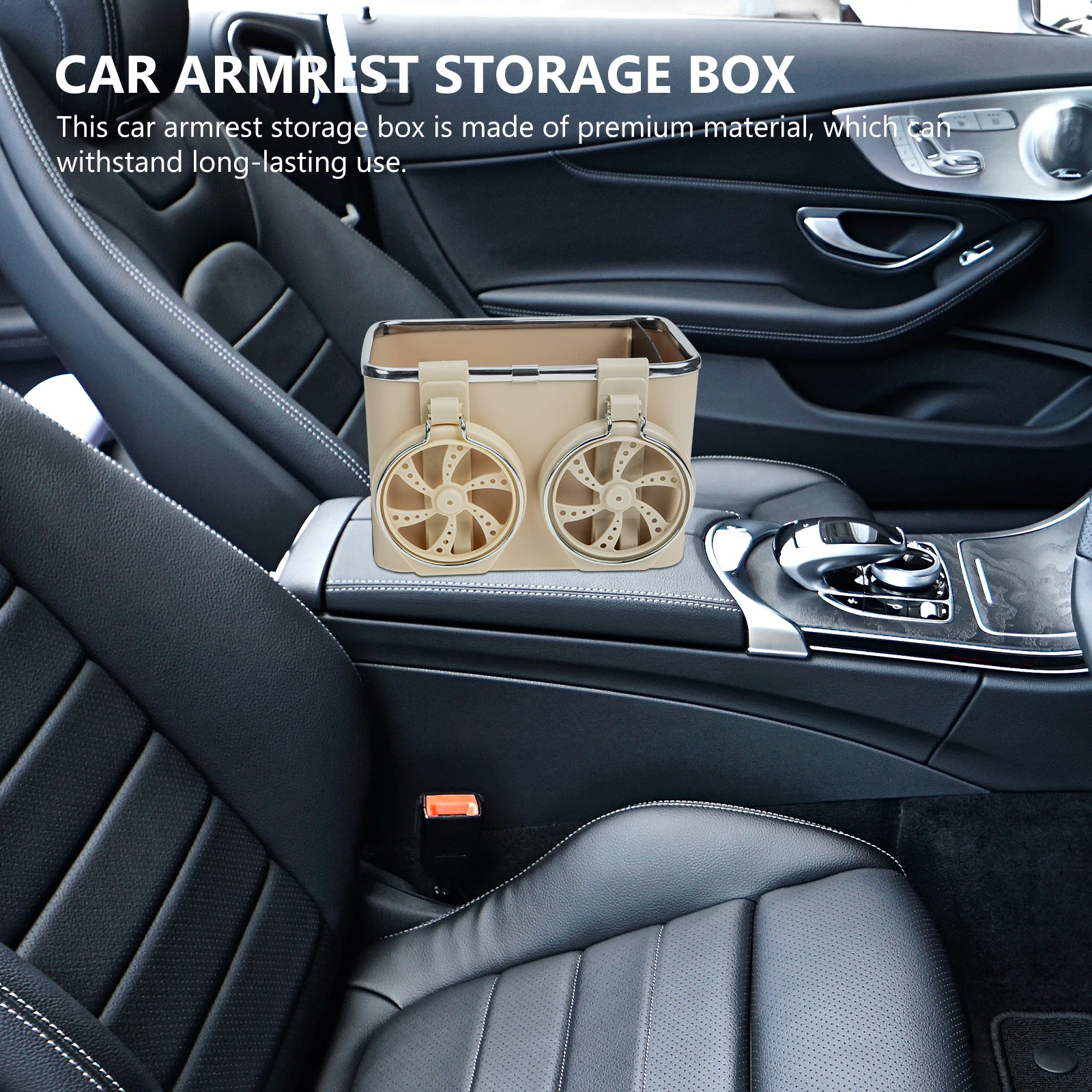 

Pillow Car Storage Box Travel Multifunctional Stainless Steel Center Console Organizer
