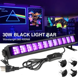 Lumière UV noire structurels ente pour fête de Noël, barre lumineuse dans l'obscurité, fournitures de fête, lumières de scène, 30W, 38W, 40 LED