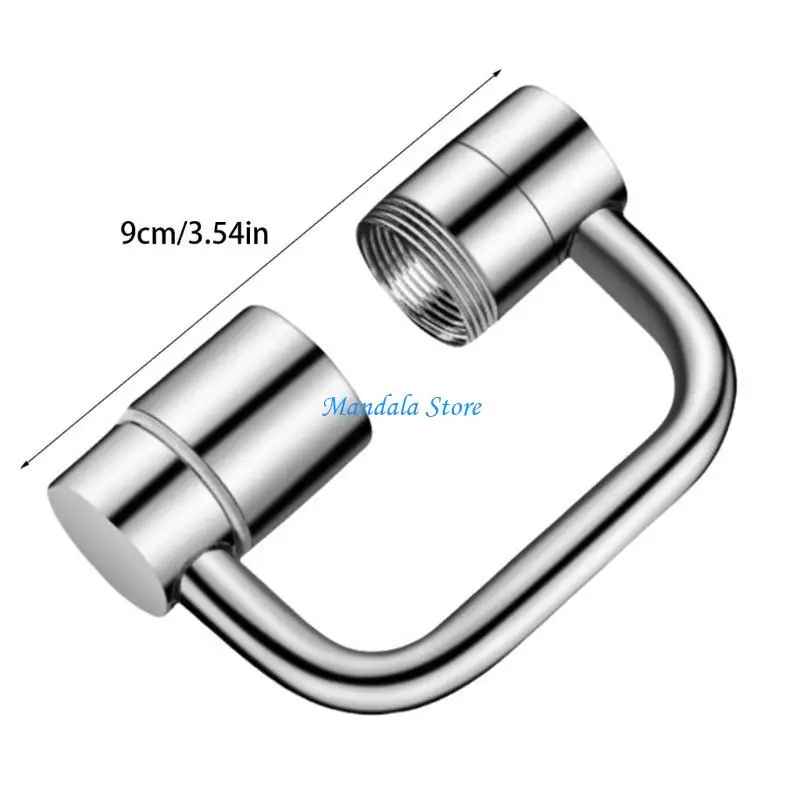 U2JC Not Splashing Flexible Faucet Extenders 360 Rotate Multipurpose Tap Extension Arm Universal for Bathroom Kitchen Sink