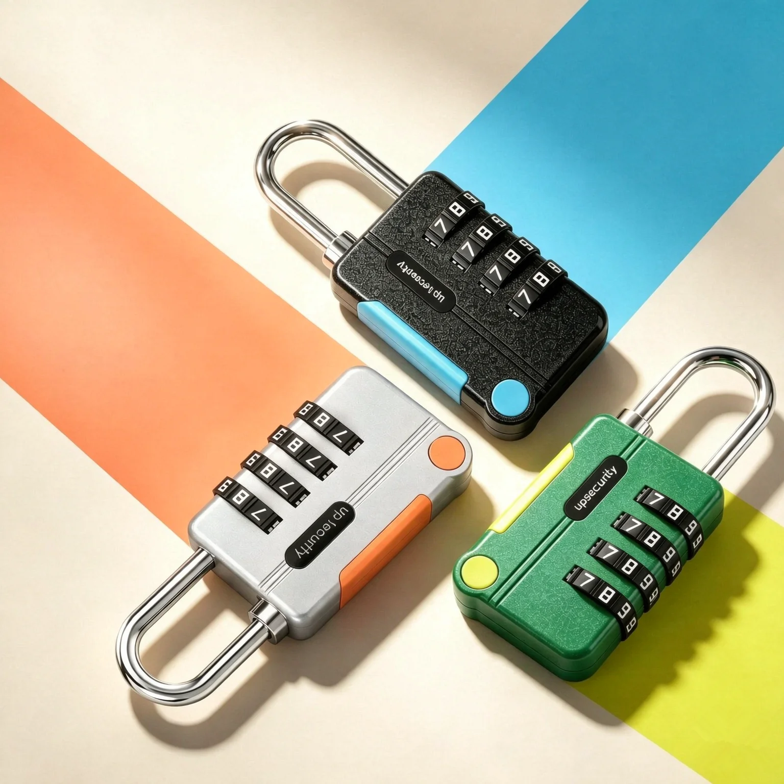 4-Digit Password Padlock Small Mini Combination Lock for Luggage Bag Backpack Gym School Cabinet 814