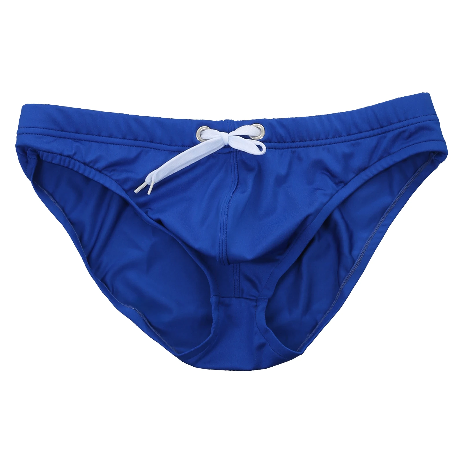 Low Waist Briefs Men Drawstring Bikini Sexy Underwear Soft U Convex Underpants Casual Brief Daily Classic