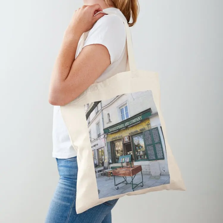 

Shakespeare and Co. bookstore in Paris, France Tote Bag custom canvas bag Women's bags cloth bag woman canvas tote bags