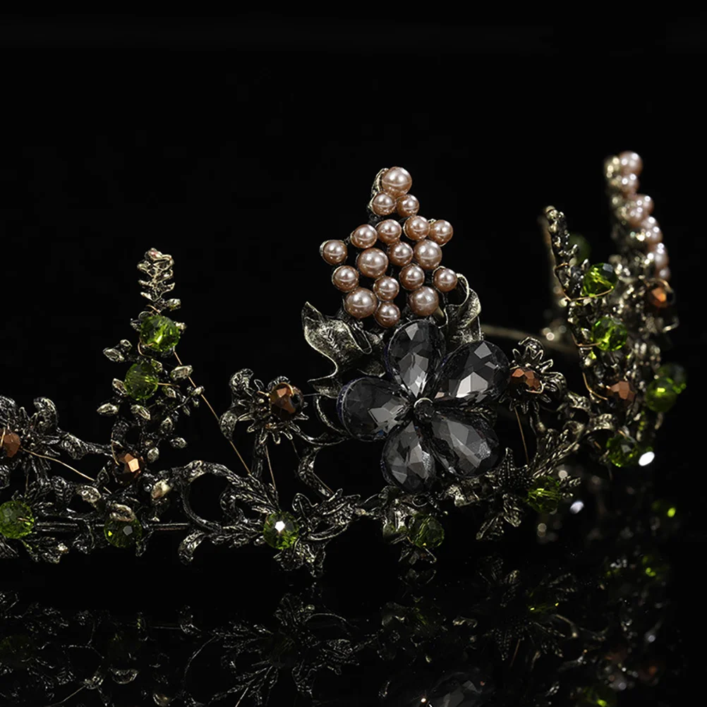 

Elegant Baroque Hollow Alloy Bride Crown Wedding Photography Birthday Headpiece Accessories Retro Design Bride Crown