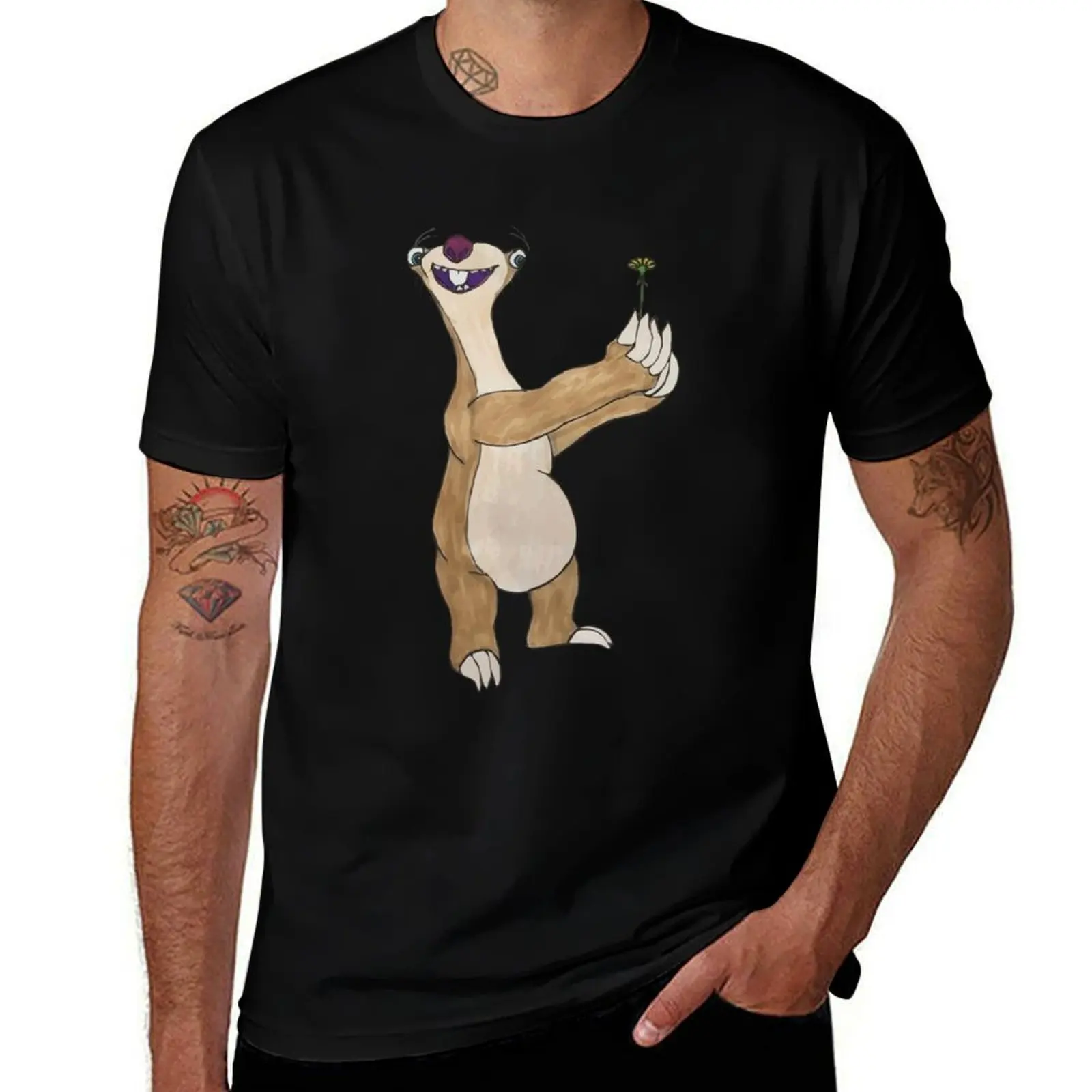 Sid with Dandelion T-Shirt Big and Tall Casual T-Shirt